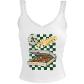 Oakland Athletics Pizza Lace Tank