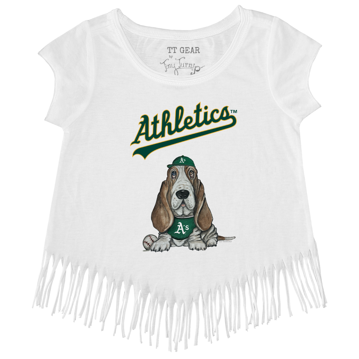 Oakland Athletics Puddy Fringe Tee - Tiny Turnip