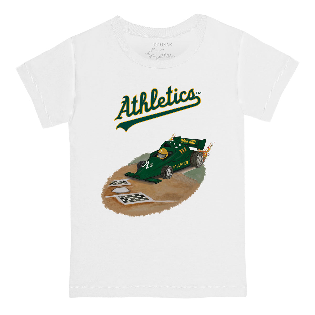 Oakland Athletics Race Car Tee Shirt