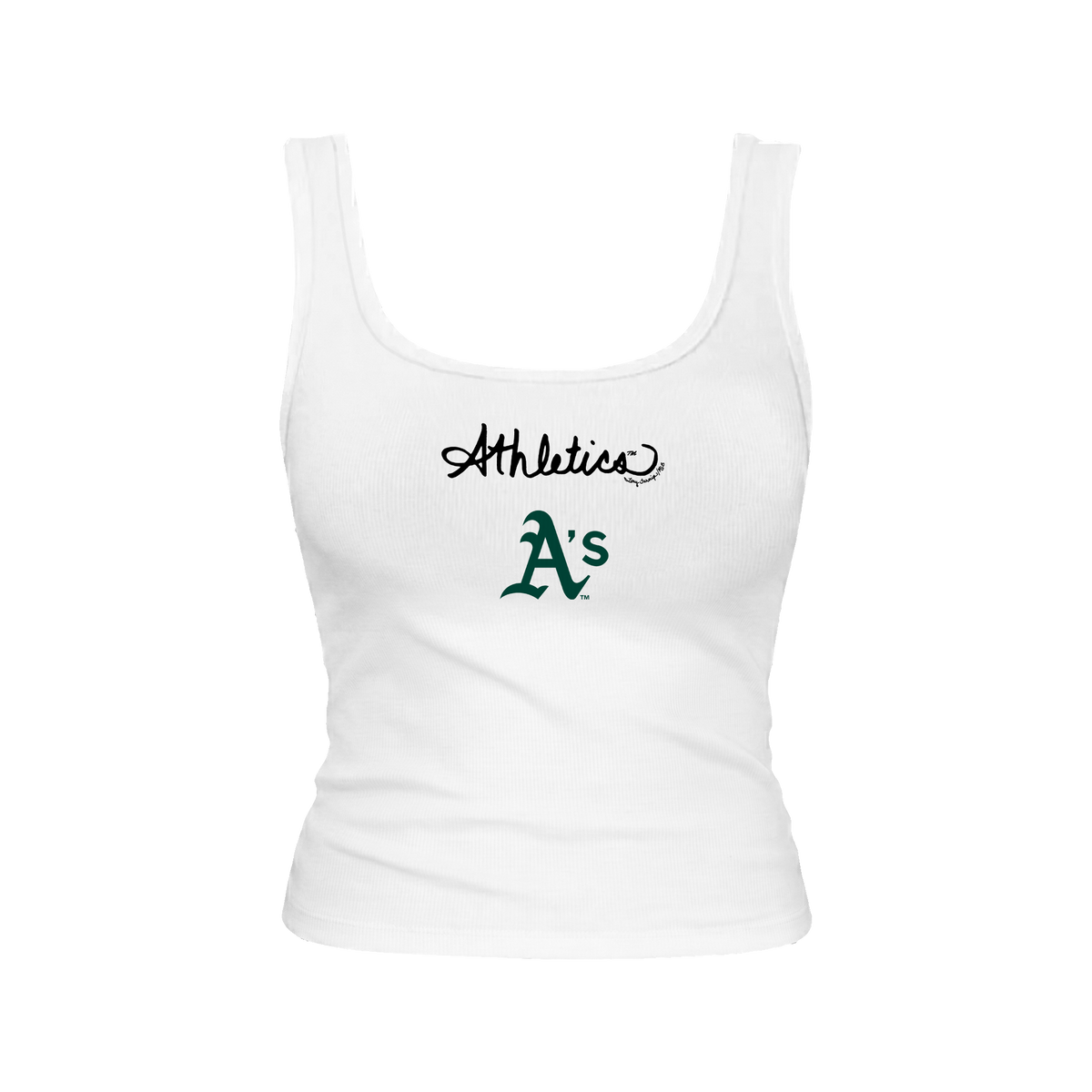 Oakland Athletics Logo Script Emmy Tank