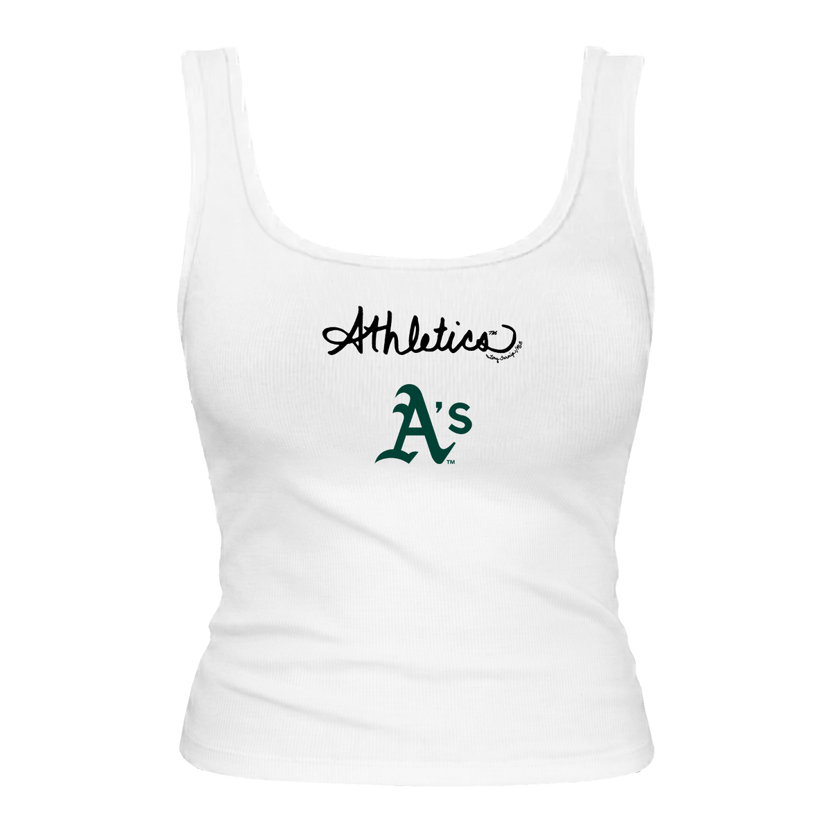 Oakland Athletics Logo Script Emmy Tank