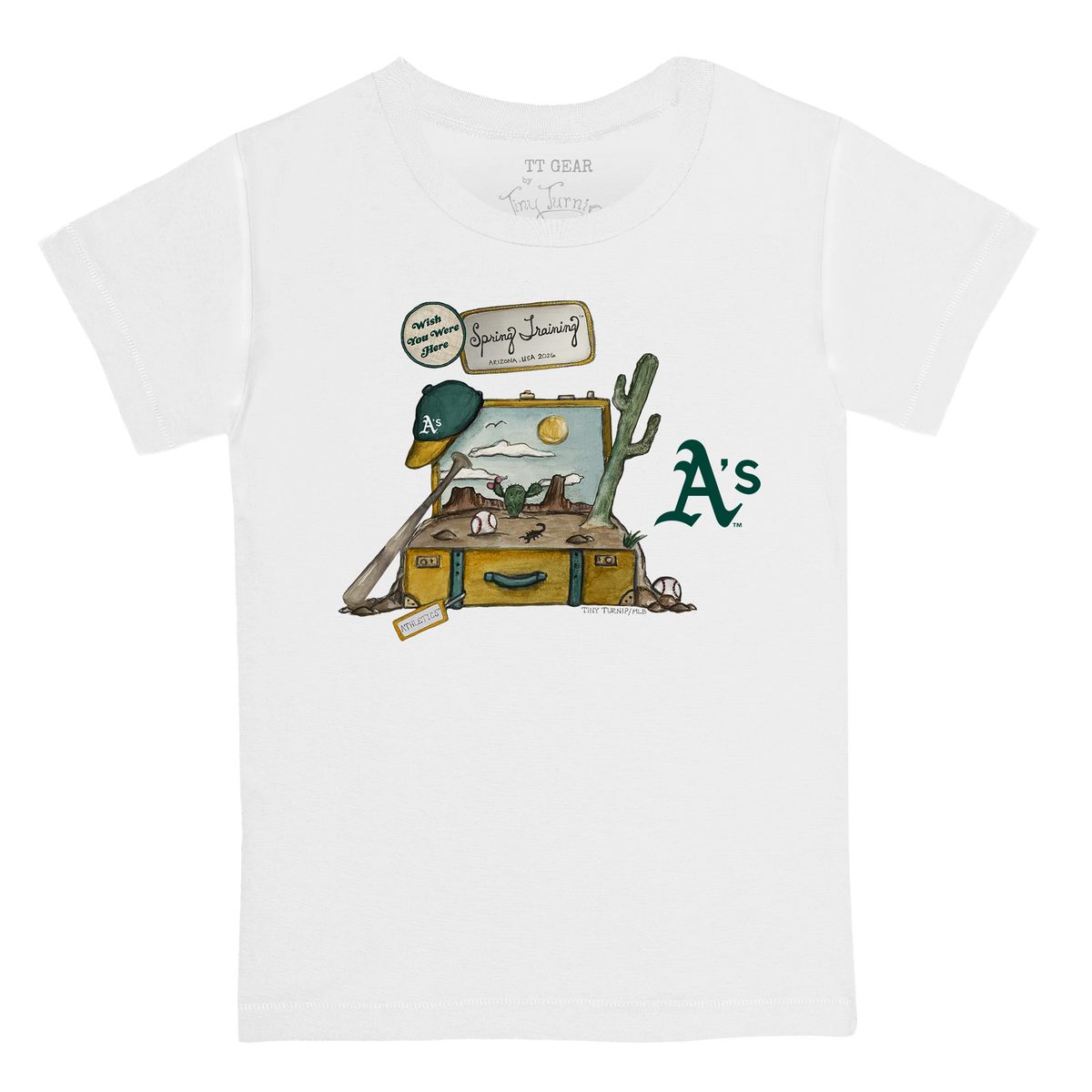 Oakland Athletics Spring Training 2026 Kid's Tee Shirt - Tiny Turnip