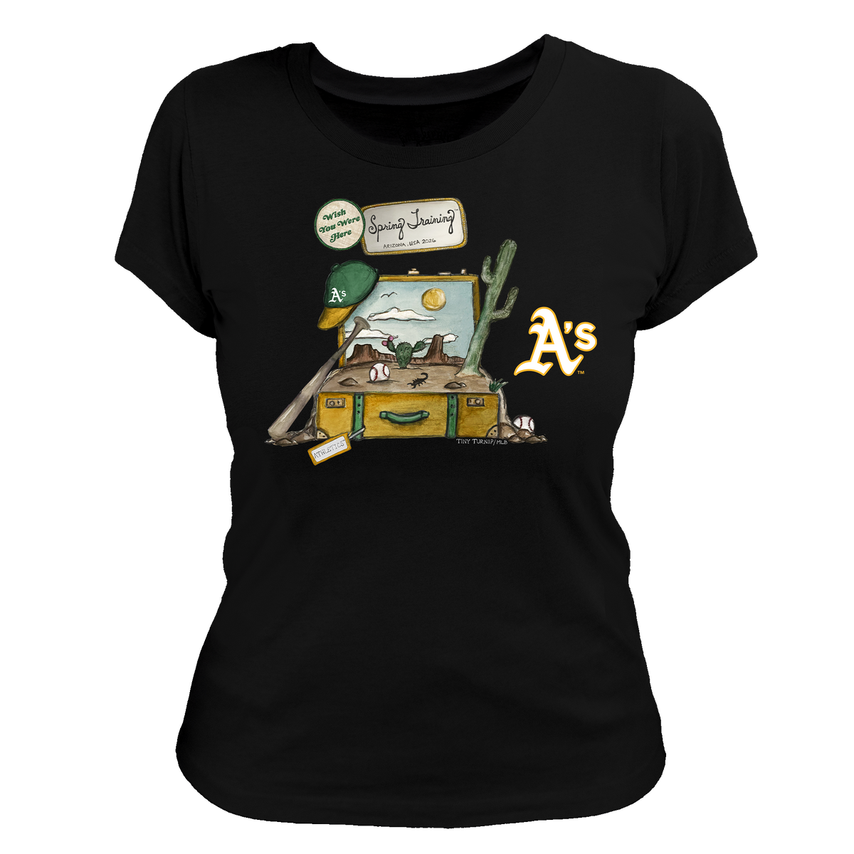 Oakland Athletics Spring Training 2026 Women's Tee Shirt - Tiny Turnip