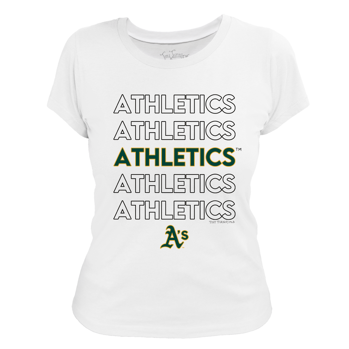 Oakland Athletics Stacked Tee Shirt