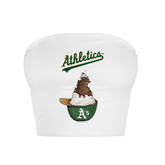 Oakland Athletics Sundae Helmet Crop Tube Top