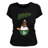 Oakland Athletics Sundae Helmet Women's Tee Shirt