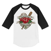 Oakland Athletics Tattoo Rose 3/4 Black Sleeve Raglan
