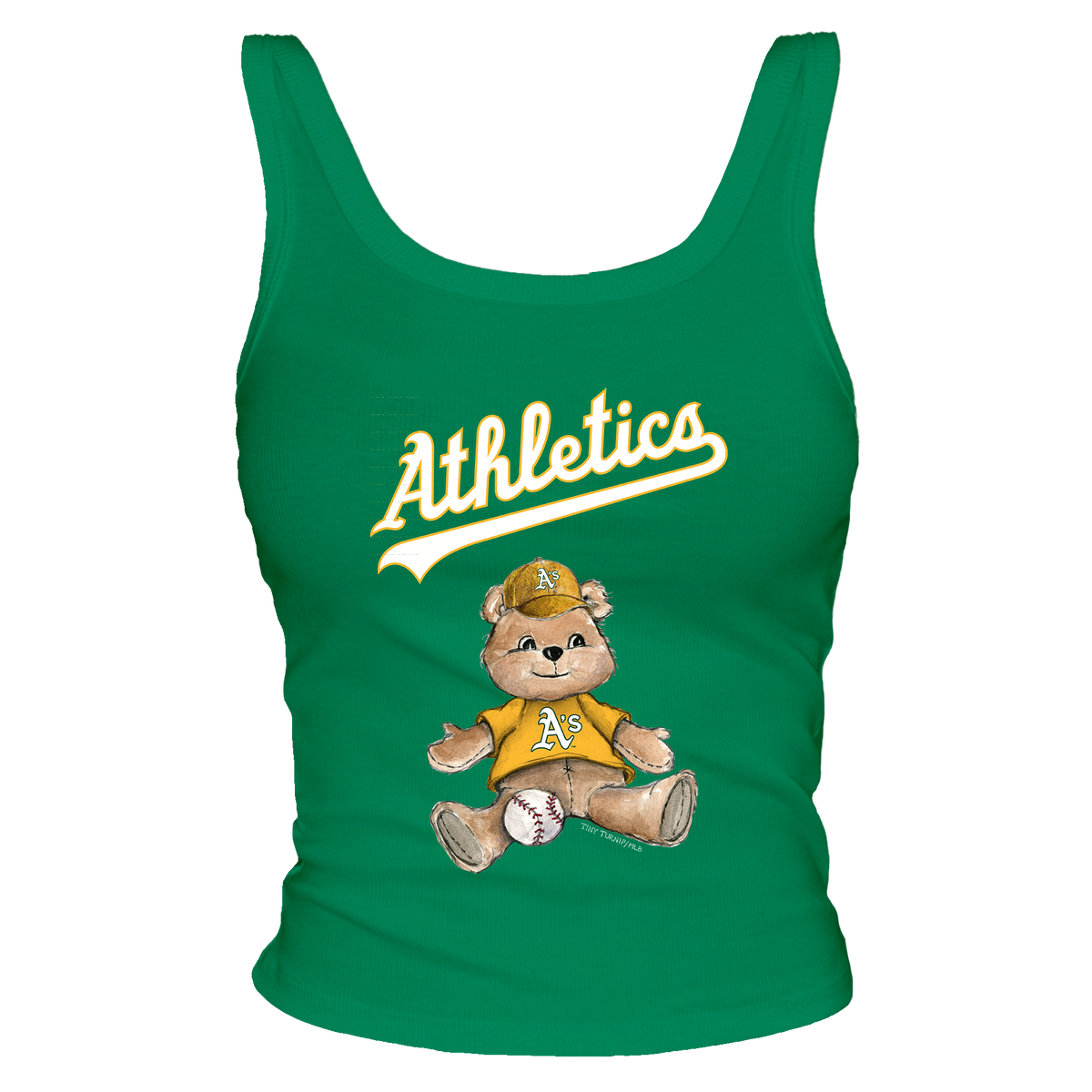 Oakland Athletics Teddy Ribbed Tank - Tiny Turnip