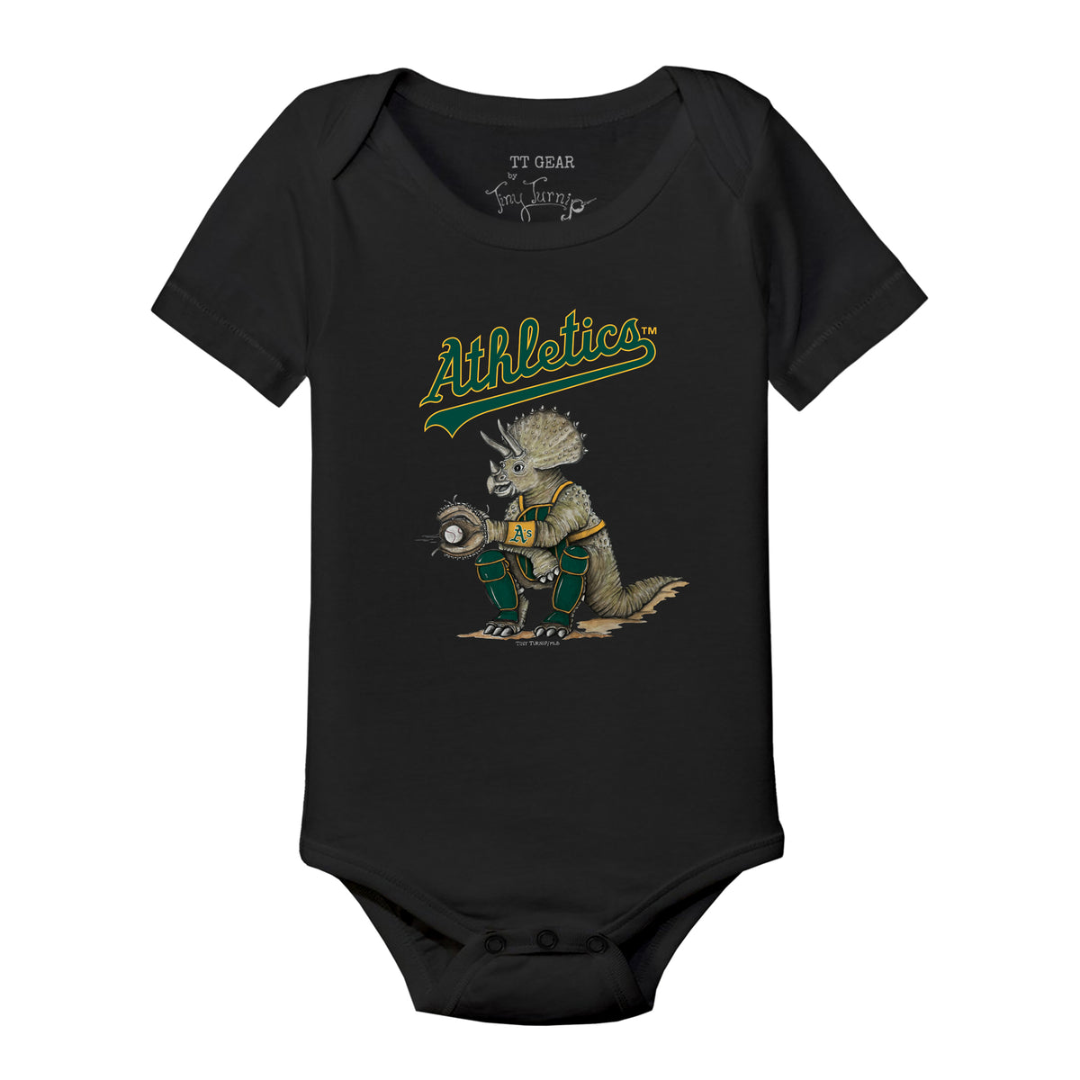 Oakland Athletics Triceratops Short Sleeve Snapper