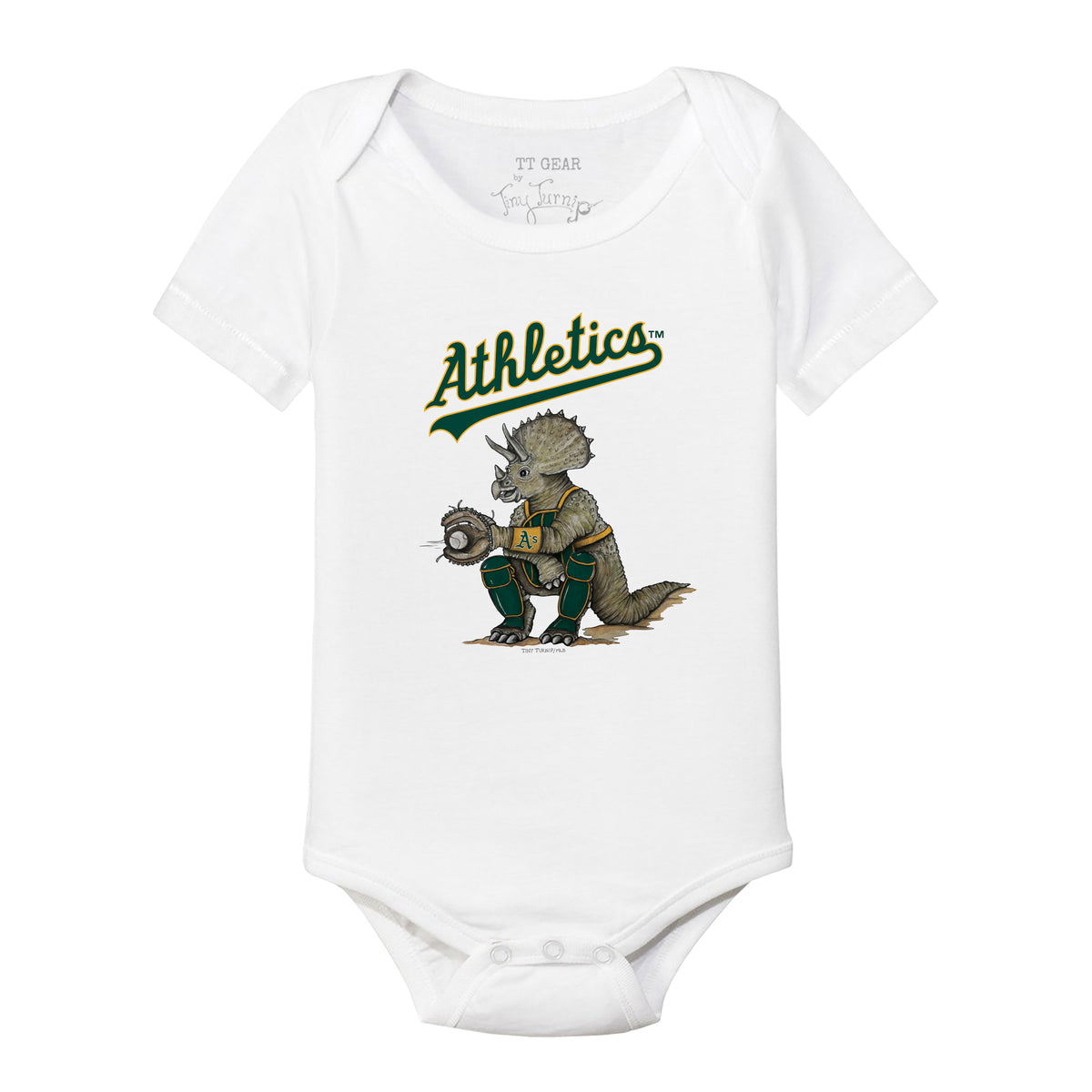 Oakland Athletics Triceratops Short Sleeve Snapper
