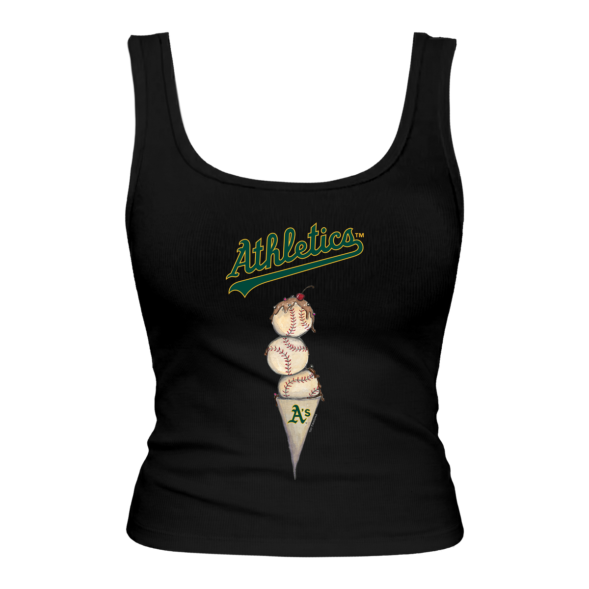 Oakland Athletics Triple Scoop Emmy Tank