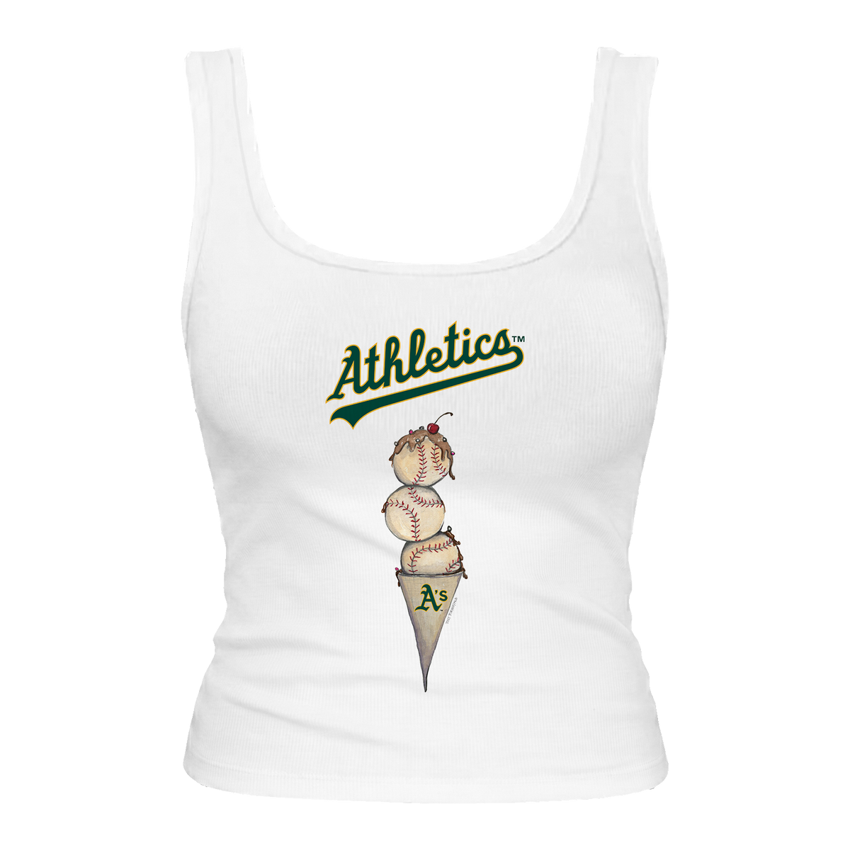 Oakland Athletics Triple Scoop Emmy Tank