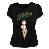 Oakland Athletics Triple Scoop Women's Tee Shirt