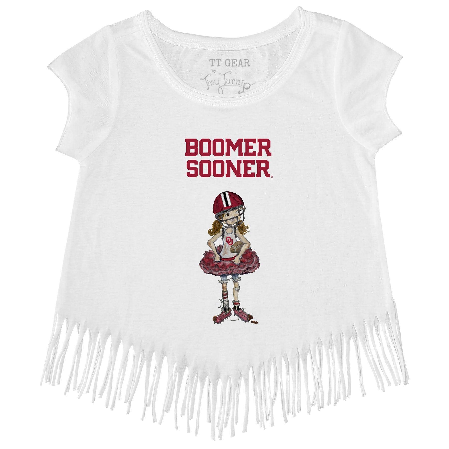 Oklahoma Sooners Babes Fringe Tee