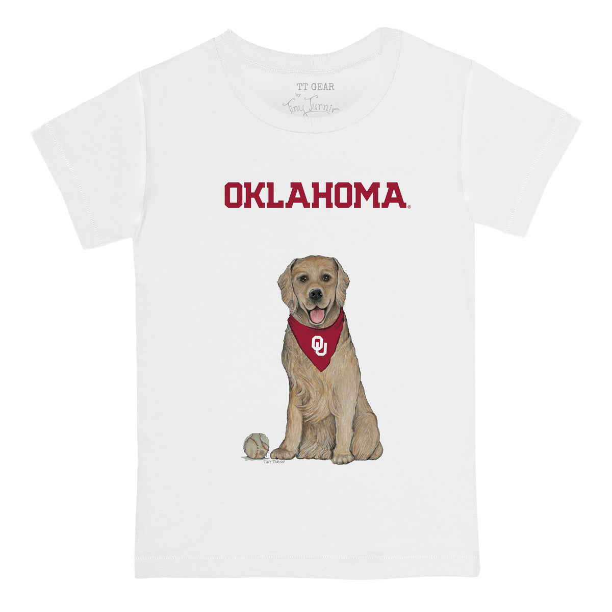 Oklahoma Sooners Golden Retriever Tee Shirt