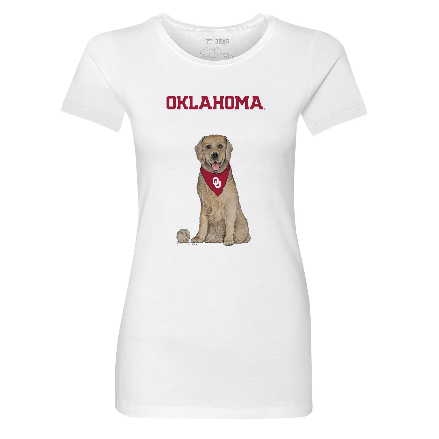 Oklahoma Sooners Golden Retriever Tee Shirt