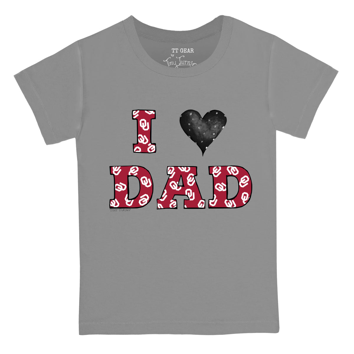 Oklahoma Sooners I Love Dad Tee Shirt