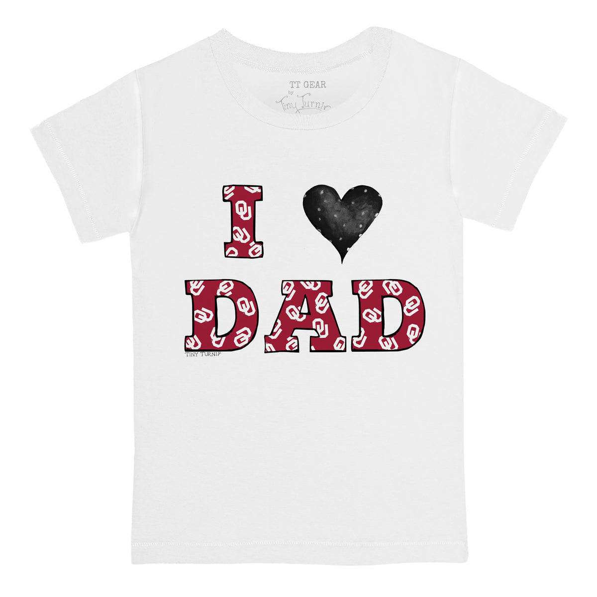 Oklahoma Sooners I Love Dad Tee Shirt