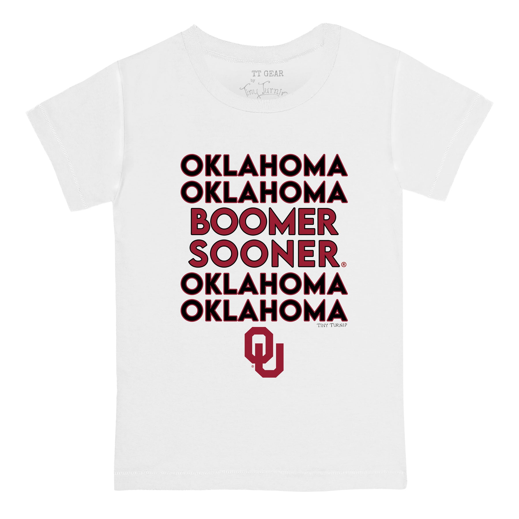 Oklahoma Sooners Stacked Tee Shirt