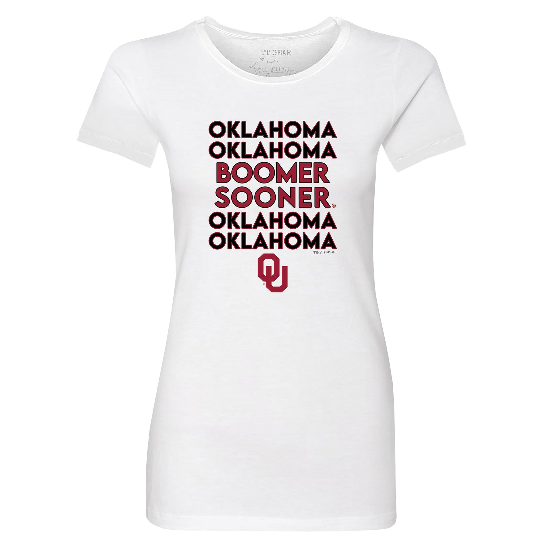 Oklahoma Sooners Stacked Tee Shirt