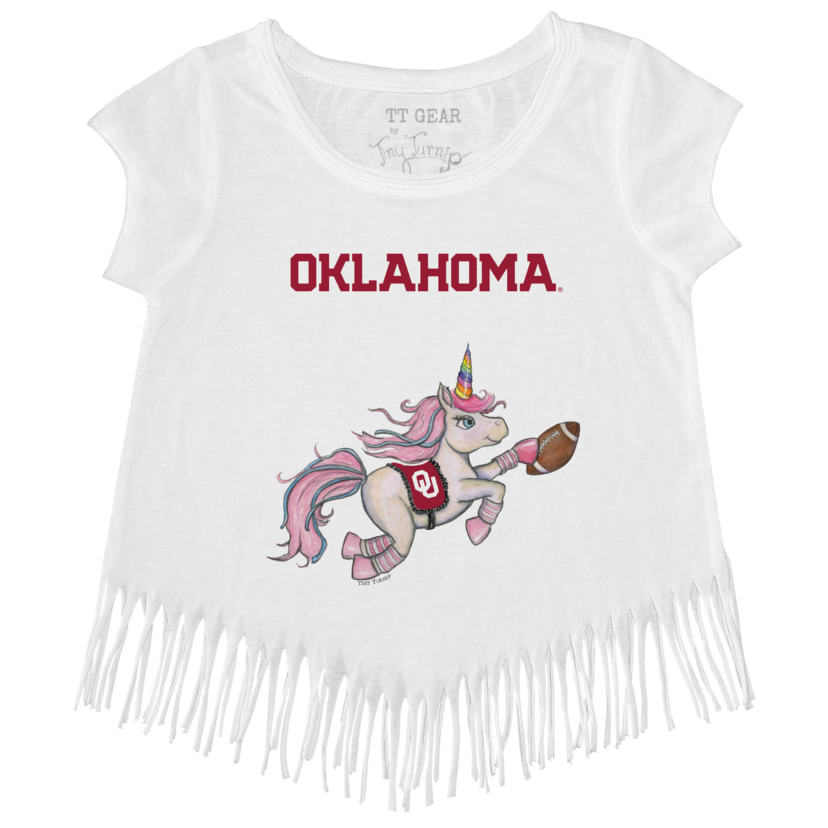 Oklahoma Sooners Unicorn Fringe Tee