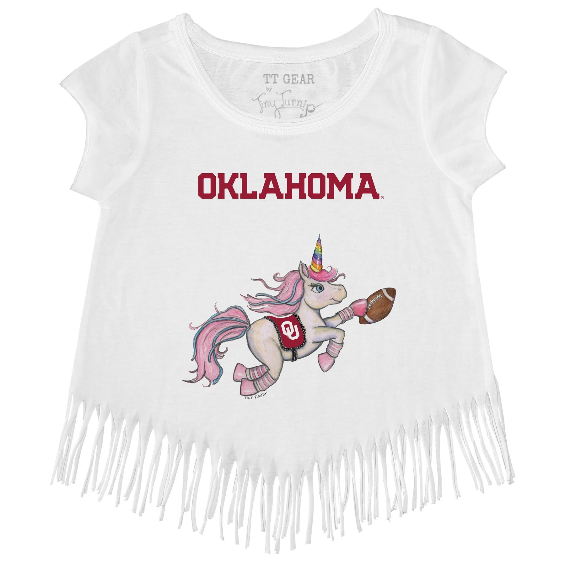 Oklahoma Sooners Unicorn Fringe Tee