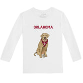 Oklahoma Sooners Yellow Labrador Retriever Long-Sleeve Tee Shirt