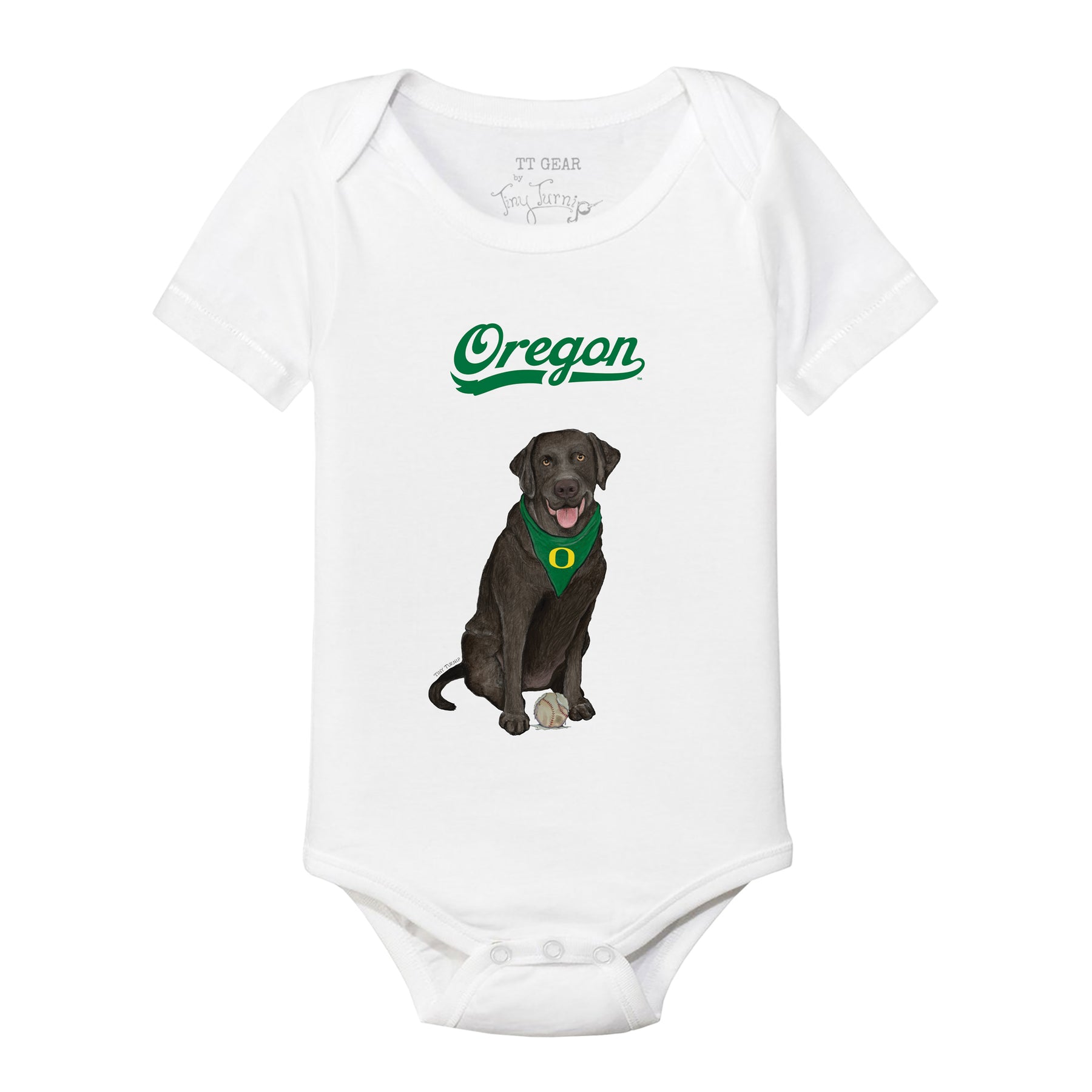 Oregon Ducks Black Labrador Retriever Short Sleeve Snapper