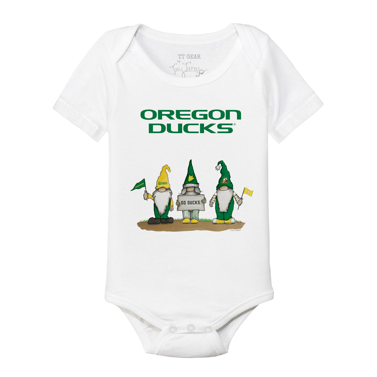 Oregon Ducks Gnomes Short Sleeve Snapper