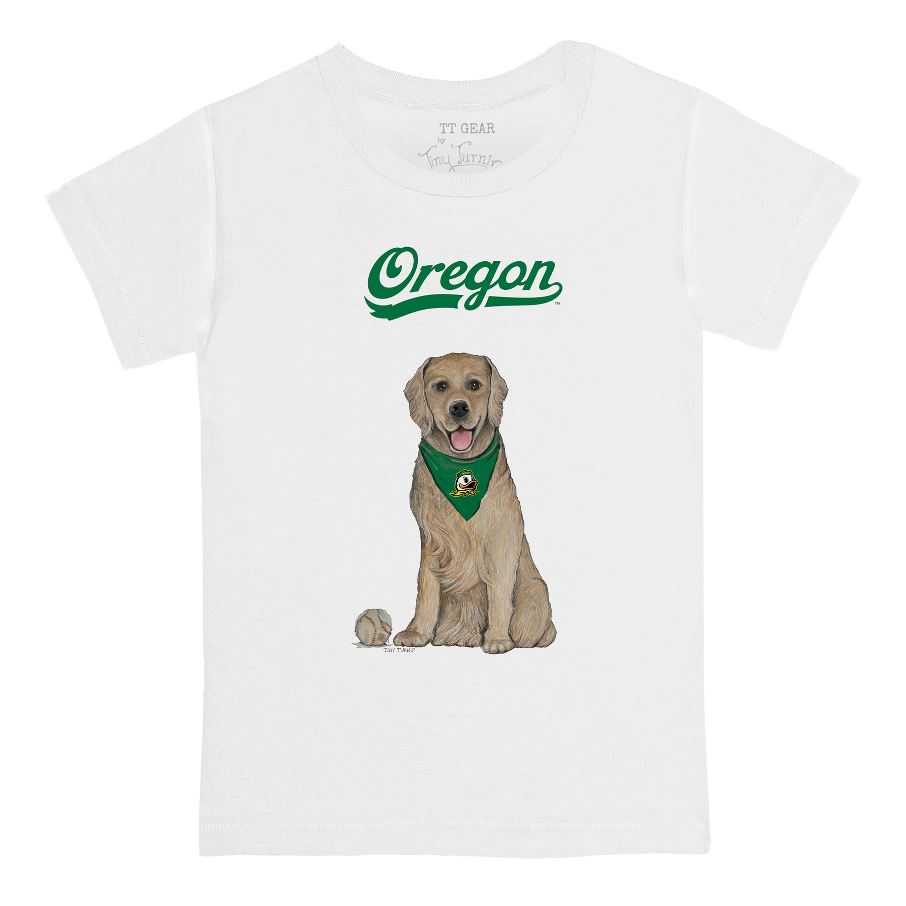 Oregon Ducks Golden Retriever Tee Shirt