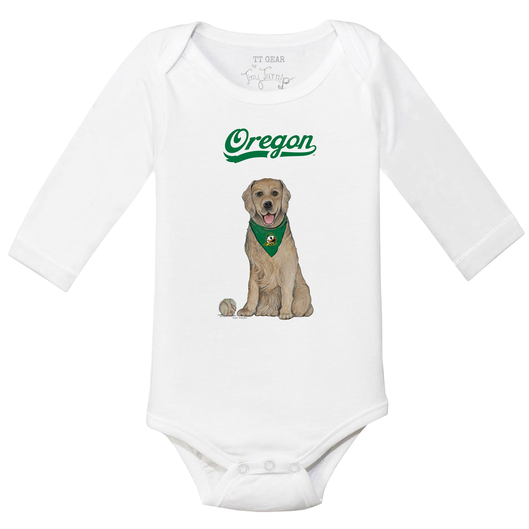 Oregon Ducks Golden Retriever Long-Sleeve Snapper