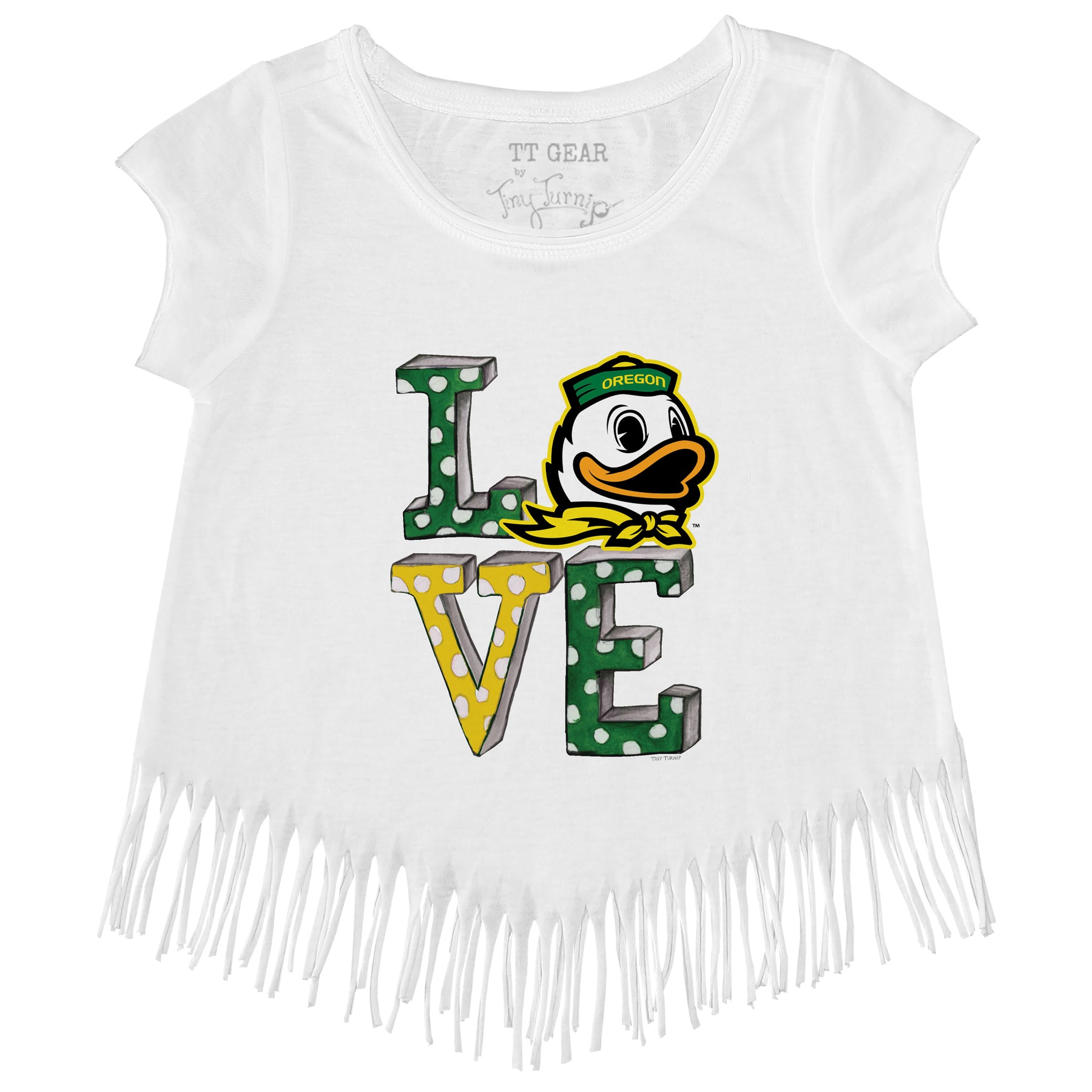 Oregon Ducks Love Fringe Tee