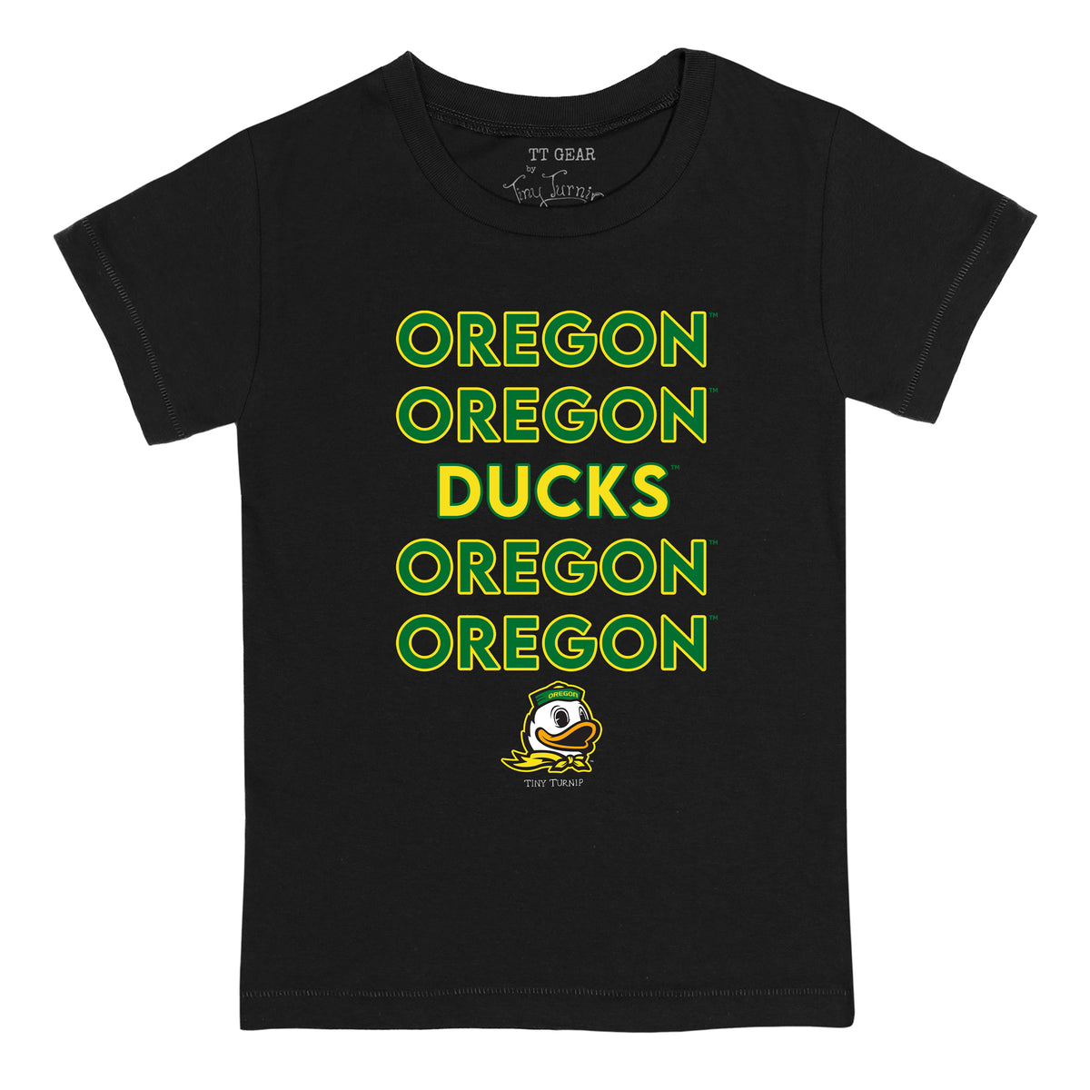 Oregon Ducks Stacked Tee Shirt