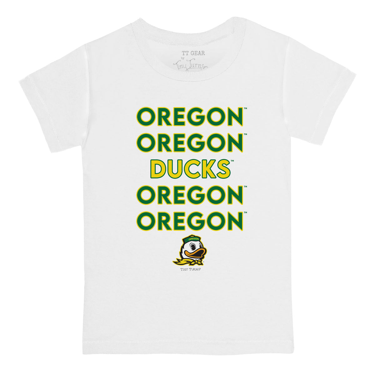 Oregon Ducks Stacked Tee Shirt