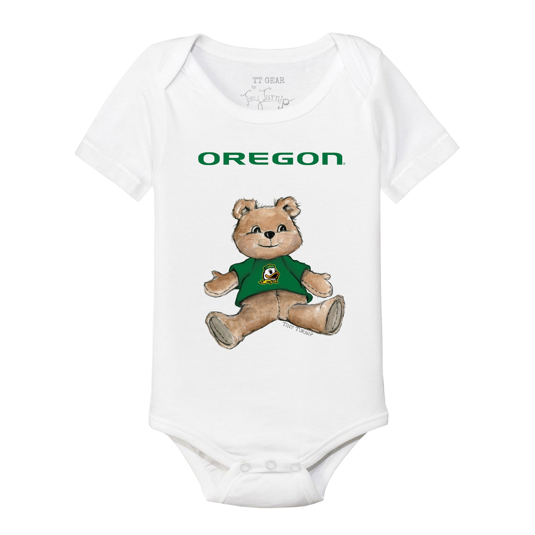 Oregon Ducks Teddy Short Sleeve Snapper