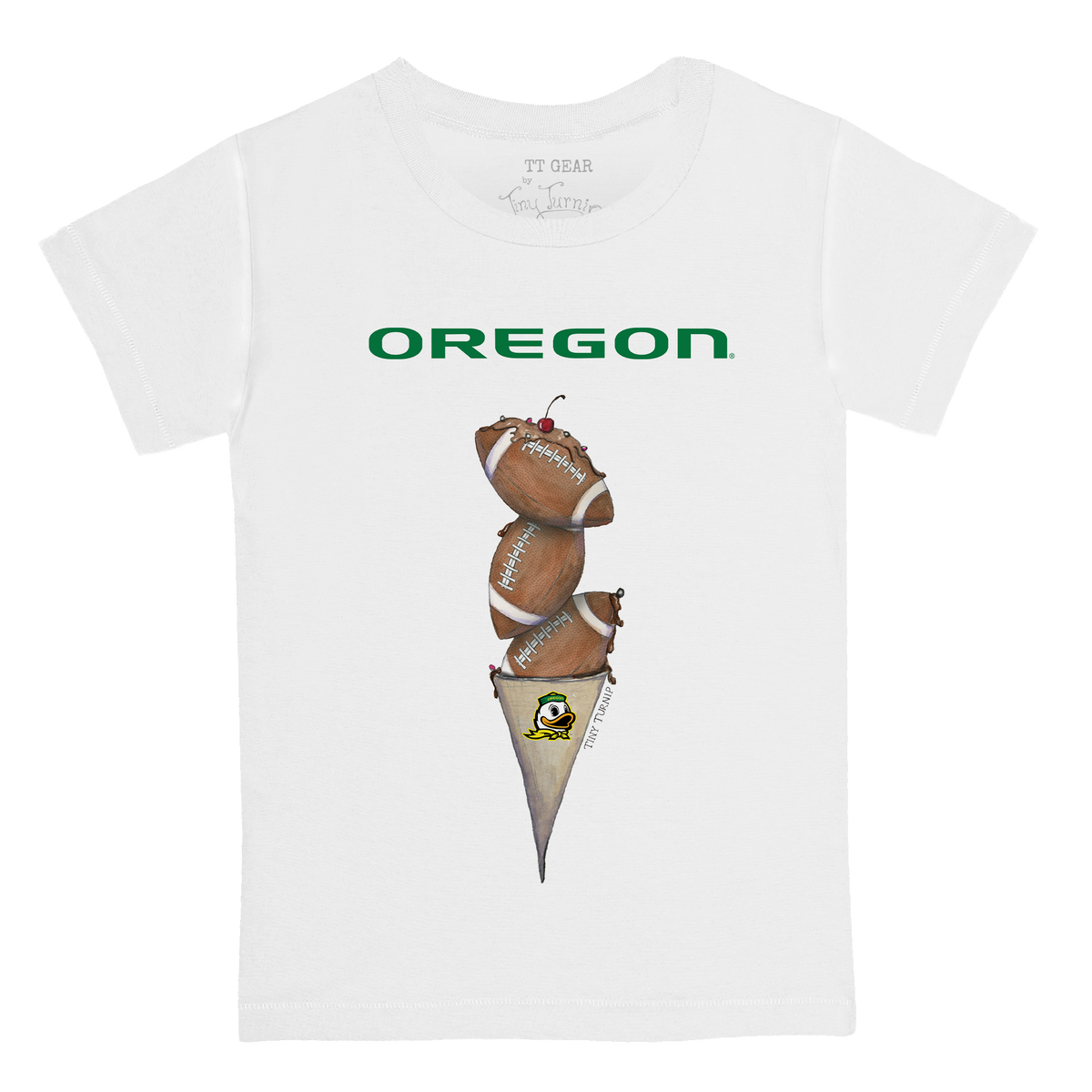 Oregon Ducks Football Triple Scoop Kid's Tee Shirt