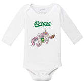 Oregon Ducks Unicorn Long-Sleeve Snapper