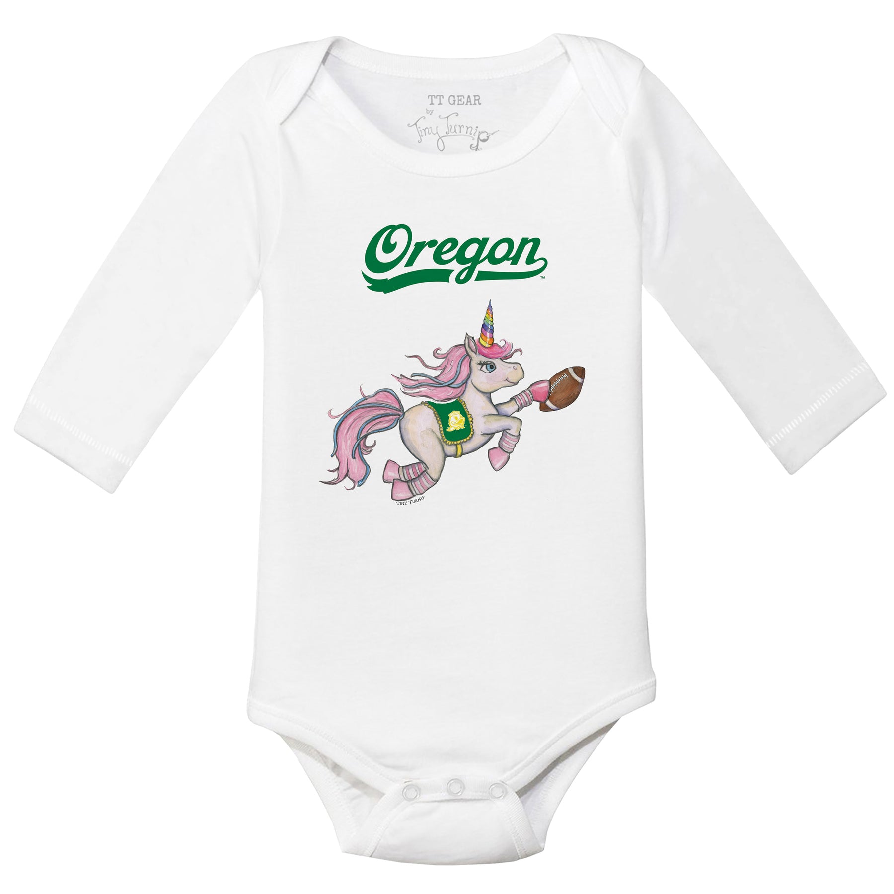 Oregon Ducks Unicorn Long-Sleeve Snapper