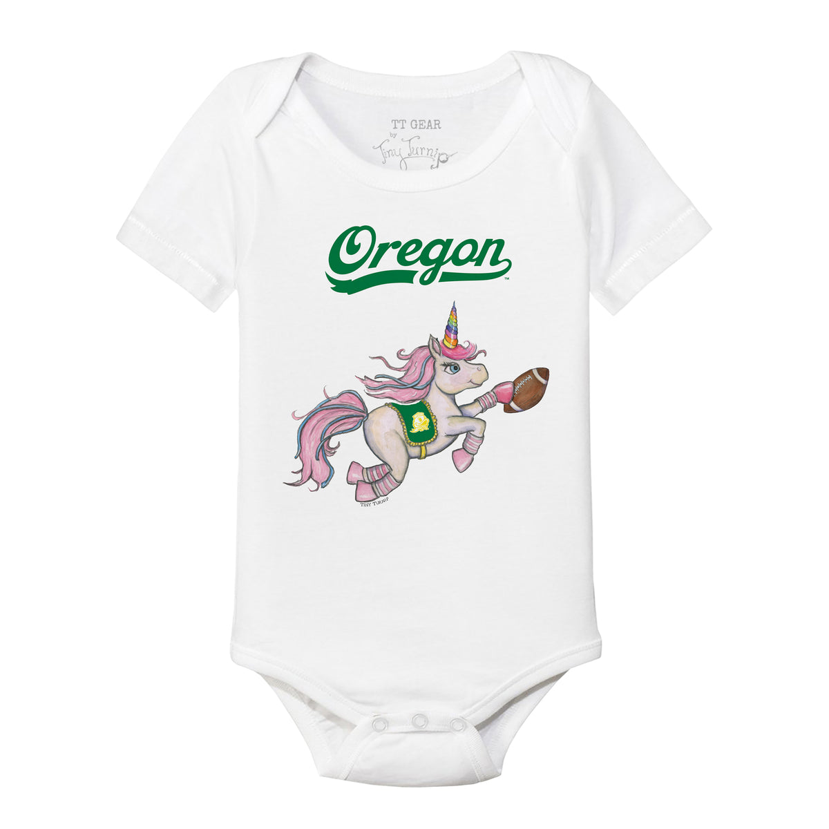 Oregon Ducks Unicorn Short Sleeve Snapper