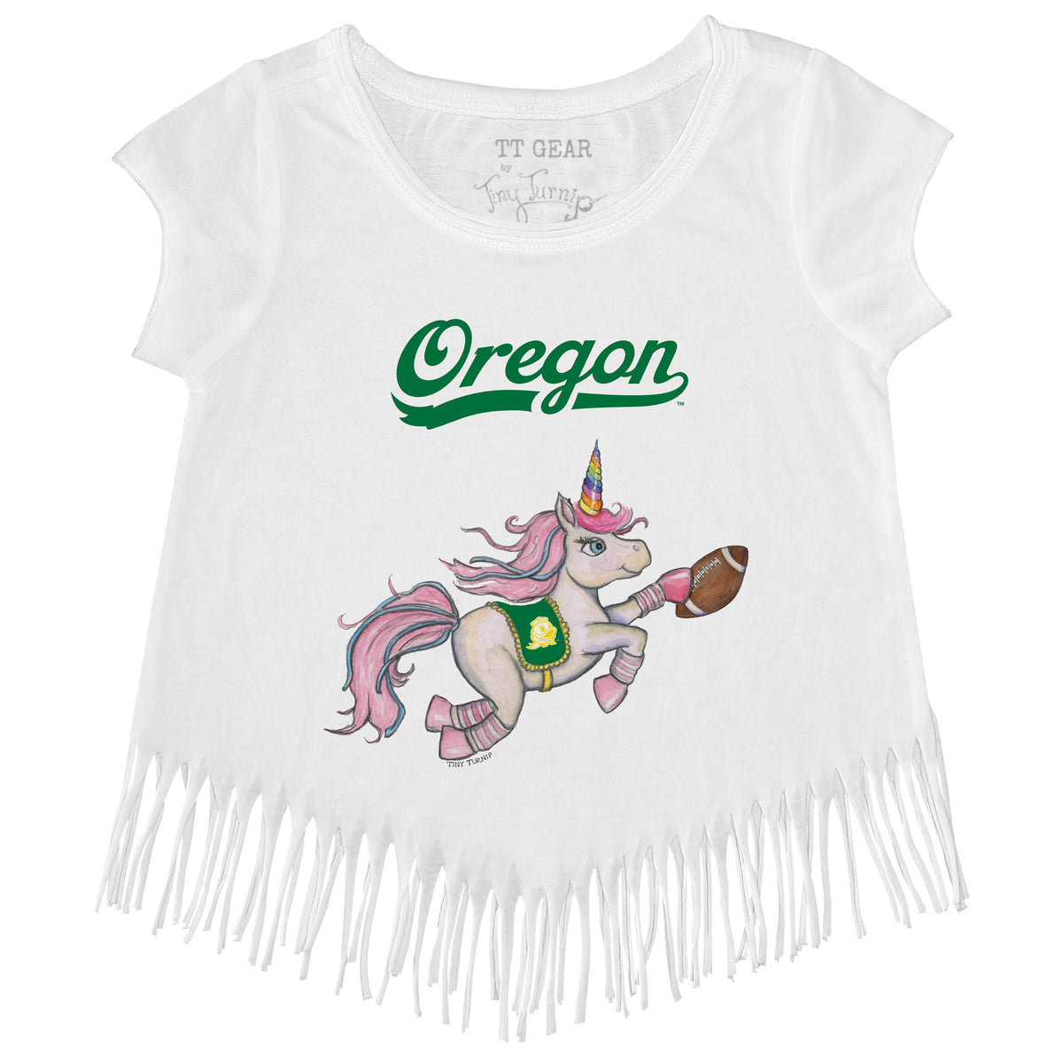 Oregon Ducks Unicorn Fringe Tee