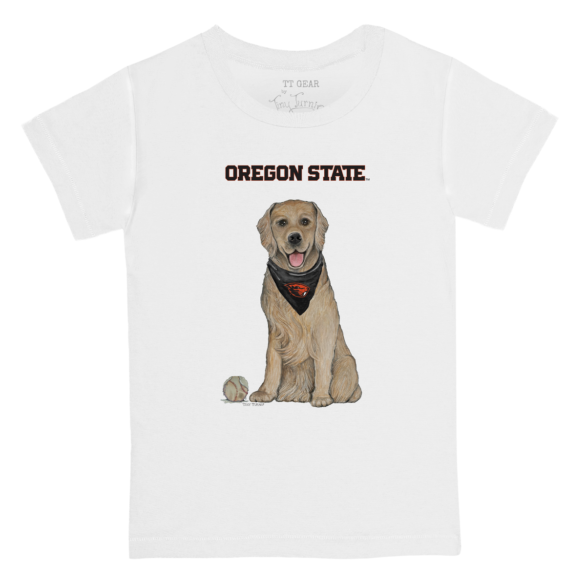 Oregon State Beavers Golden Retriever Kid's Tee Shirt
