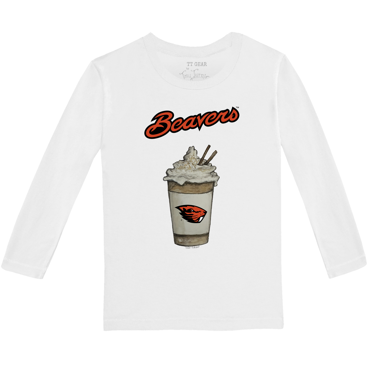 Oregon State Beavers Latte Long-Sleeve Tee Shirt