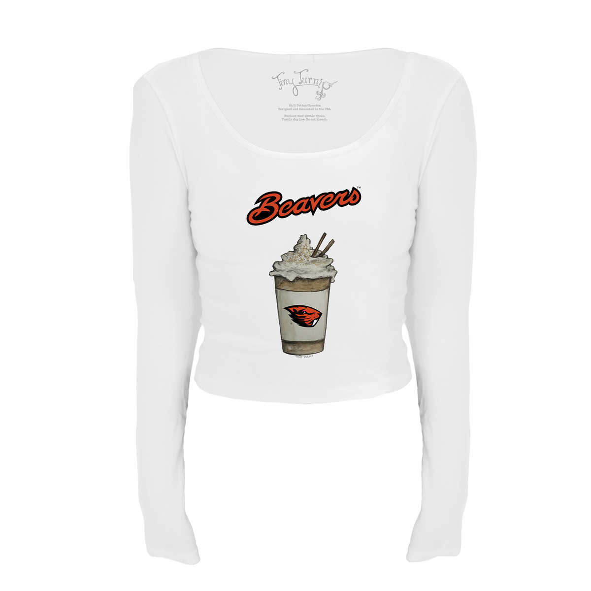 Oregon State Beavers Latte Women's Lucy Long Sleeve