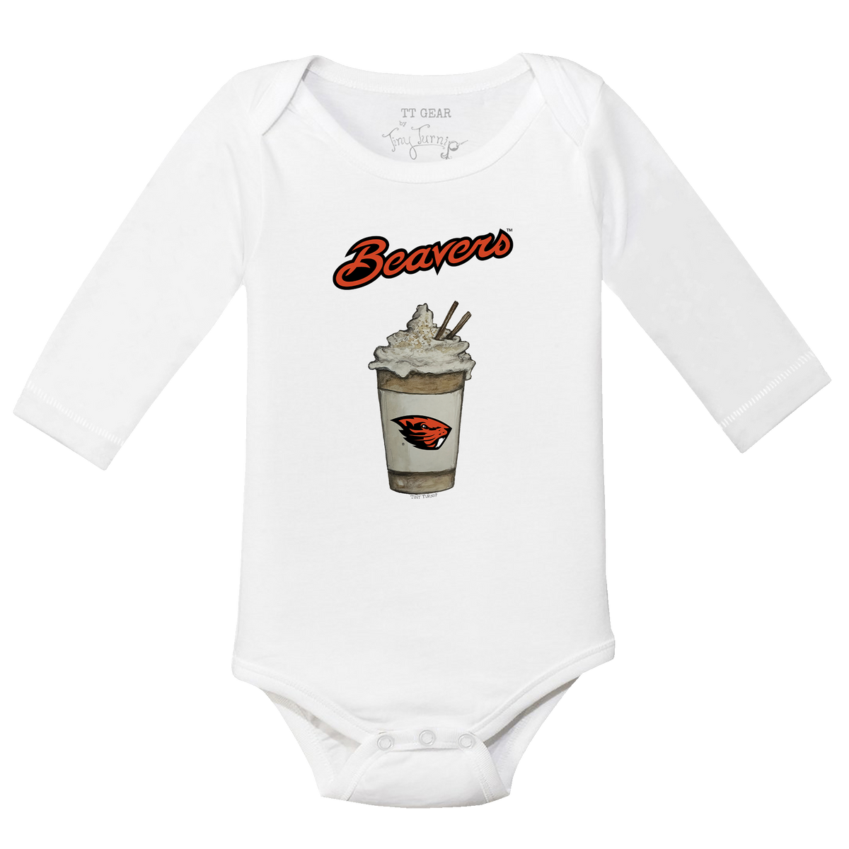Oregon State Beavers Latte Long-Sleeve Snapper