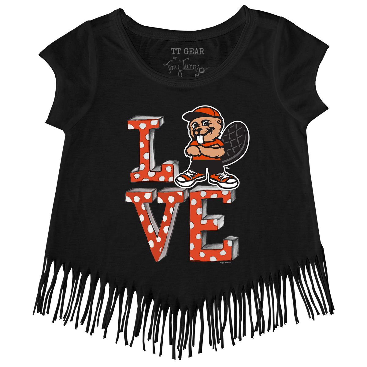 Oregon State Beavers LOVE Fringe Tee