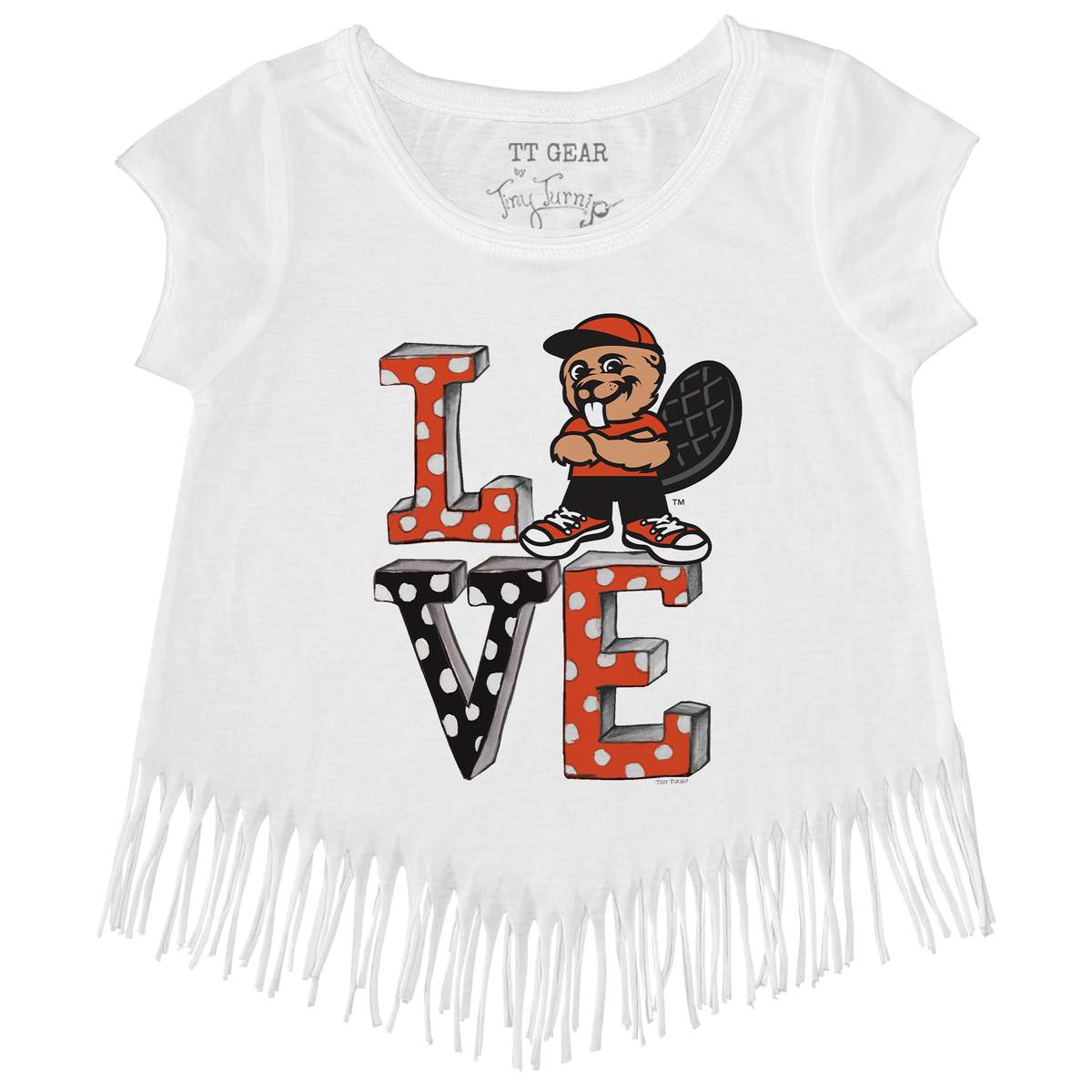 Oregon State Beavers LOVE Fringe Tee