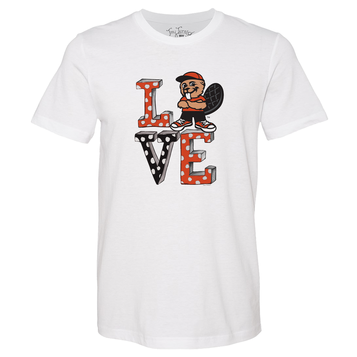Oregon State Beavers LOVE Unisex Tee Shirt