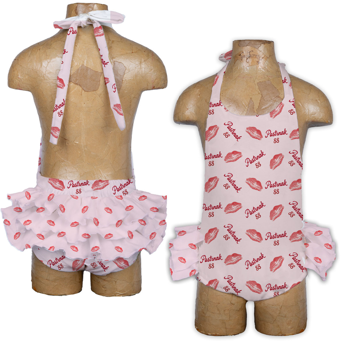 VIP NHL Lipstick w/ Name, Number - Ruffle Romper - Tiny Turnip