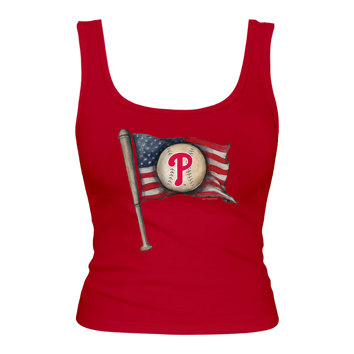 Philadelphia Phillies Baseball Flag Emmy Tank