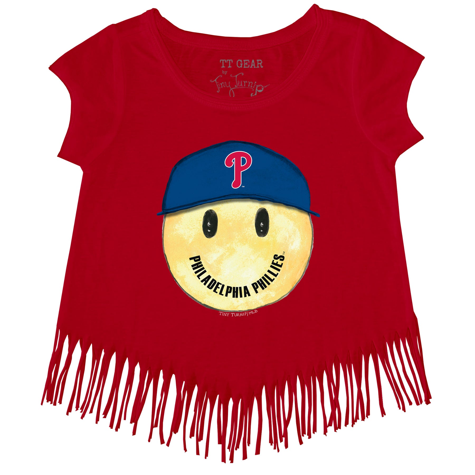 Philadelphia Phillies Smiley Fringe Tee